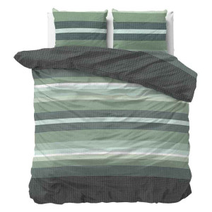 Dekbedovertrek Joxi Dekbedovertrek - Tweepersoons (200x200 cm) - Groen Polyester-katoen - Dessin: Patroon - Sleeptime Elegance -