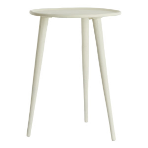 Light & Living Ronde Bijzettafel 'Babina' 36cm, kleur Crème