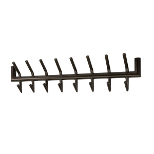 Kapstok Tubo 2x8 haken Drift brown