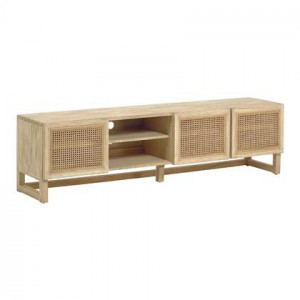 Kave Home - Rexit TV-meubel met 3 deuren in massief hout en