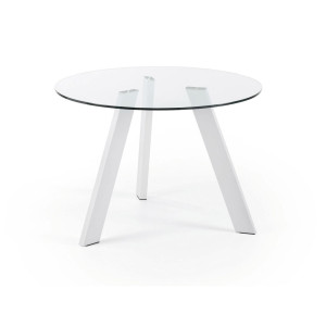 Kave Home Ronde Eettafel 'Carib' 110cm, kleur Wit