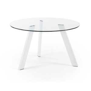 Kave Home Ronde Eettafel 'Carib' 130cm, kleur Wit