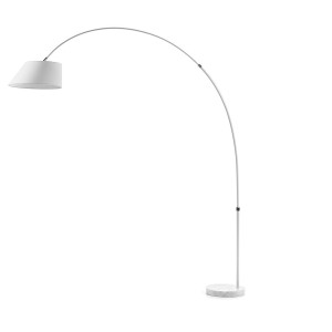 Kave Home Vloerlamp 'May', kleur wit