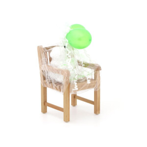 Kinder tuinstoel 35x40x56cm/KiKabeer Groot 30cm wit - Laagste prijsgarantie!