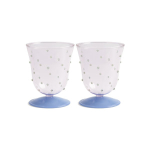 &Klevering Dot wijnglas set van 2