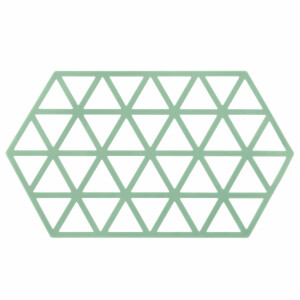 Krumble Pannenonderzetter - Hexagon lang - 14 x 24 cm - Groen
