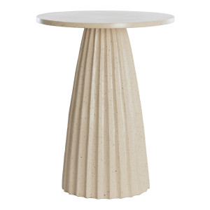 Light & Living Ronde Bijzettafel 'Veglia' 40cm, kleur Zand