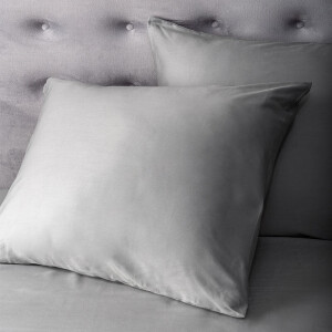 Kussensloop Satijn Zilver: 2-PACK - Dekbed Discounter - 60x70 Cm - Katoen-satijn - Dekbed-Discounter.nl