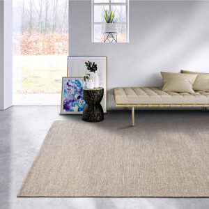 Wollen Vloerkleed Dehli - Naturel 90x60cm - Wol Katoen - Dekbed-Discounter.nl