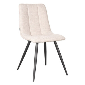 LABEL51 Eetkamerstoel 'Jelt' Bouclé, kleur Naturel