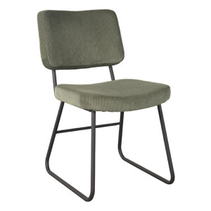 LABEL51 Eetkamerstoel 'Noah' Rib, kleur Forest