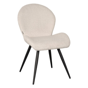LABEL51 Eetkamerstoel 'Sky' Teddy, kleur Ivory