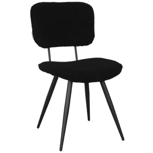 LABEL51 Eetkamerstoel 'Ted' Teddy, kleur Zwart