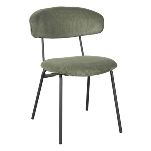 LABEL51 Eetkamerstoel 'Zack' Rib, kleur Forest