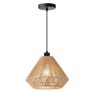 LABEL51 Hanglamp 'Ibiza Diamond' Jute, 1-lamps, kleur Naturel