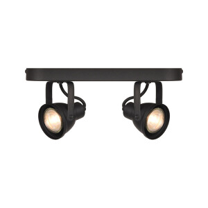 LABEL51 LED Spot 'Max' 2-lichts, kleur Zwart