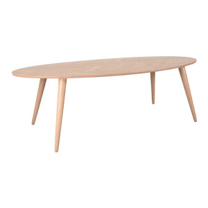 LABEL51 Ovale Eettafel 'Ines' Naturel Eiken, 240 x 110cm