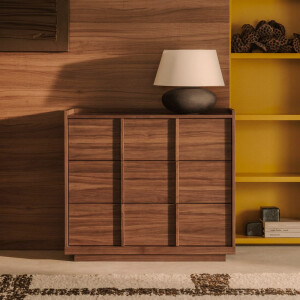 Kave Home Ladekast 'Onix' Notenfineer, 78 x 100cm