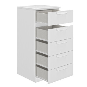 Ladekast Cyrus 102 cm hoog in wit