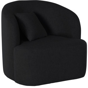 LeGer Home by Lena Gercke Draaibare fauteuil Dilara afgeronde rugleuning en front, in 3 stofkwaliteiten