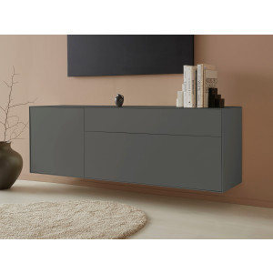 LeGer Home by Lena Gercke Tv-meubel Essentials Breedte: 167 cm, MDF gelakt, push-to-open-functie