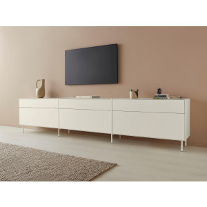 LeGer Home by Lena Gercke Tv-meubel Essentials Breedte: 336 cm, MDF gelakt, push-to-open-functie (3 stuks)