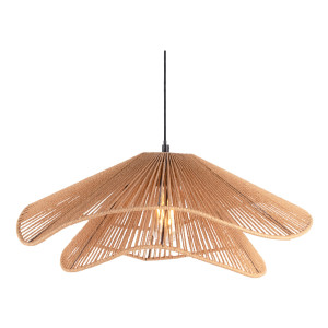 Leitmotiv Hanglamp 'Sombra Double' Jute, 60cm, kleur Naturel