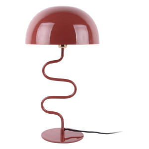 Leitmotiv Tafellamp 'Twist' 54cm hoog, kleur Rood