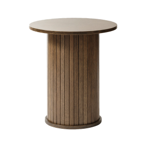 Lenn houten bijzettafel gerookt eiken - Ø50 cm