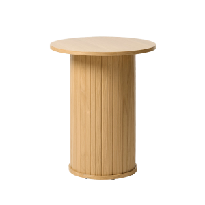Lenn houten bijzettafel naturel - Ø50 cm