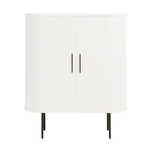 Lenn houten opbergkast wit eiken - 118 x 100 cm