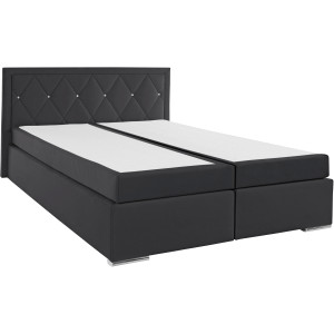 Leonique Boxspring Alfie, bestseller, optioneel met bedlade met strassteentjes in het hoofdbord, h2, h3 en h4 ter keuze