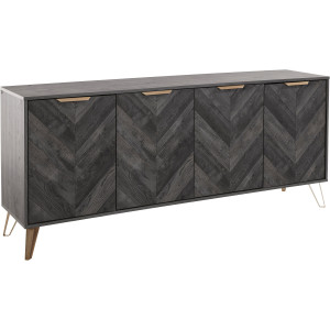 Leonique Dressoir Nanterie in een chique hout-look, met visgraatmotief, breedte 176,5 cm