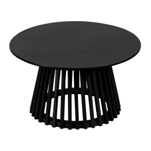 Lewis & Loft Salontafel Levi - FSC® mangohout - Rond 70 - Zwart
