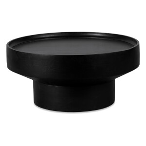 Lewis & Loft Salontafel Luus - FSC® mangohout - Rond ⌀80- Zwart