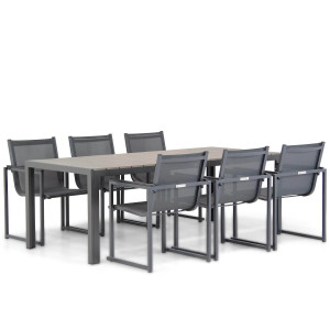 Lifestyle Delgada/Young 217 cm dining tuinset 7-delig