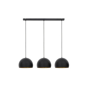 Light & Living Hanglamp 'Jaicey' 3-Lamps, mat zwart-goud