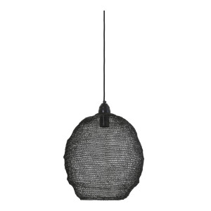 Light & Living Hanglamp 'Nina' 38cm, gaas glans zwart