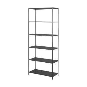 Vic houten staande boekenkast zwart - 77 x 185 cm