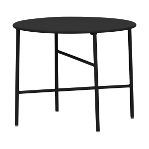 Mila metalen tuin salontafel zwart - Ø 50 cm