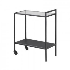 Lisomme Vic industriÃ«le keuken trolley - L60 x B30 x H75 cm - Zwart