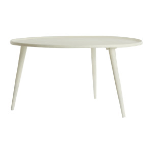 Light & Living Ronde Bijzettafel 'Babina' 68cm, kleur Crème