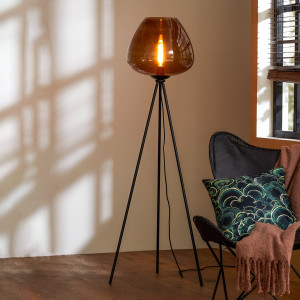 Light & Living Vloerlamp 'Mayson' kleur Bruin