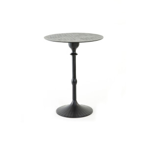 Light & Living Bijzettafel 'Janna' Ø40cm, kleur Mat Zwart