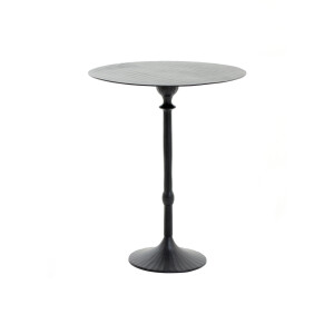 Light & Living Bijzettafel 'Janna' Ø50cm, kleur Mat Zwart