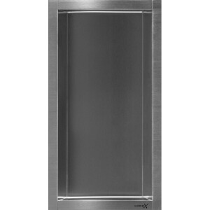 Looox BoX nis - 15x30x10cm - inbouw - rvs geborsteld box-15-10