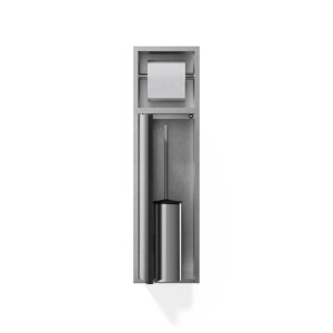 Looox Closed closetborstel / rolhouder - rvs geborsteld cl7