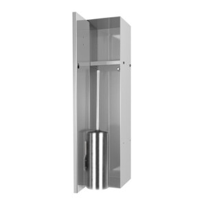 Looox Closed closetborstelgarnituur - tegelbaar - rvs geborsteld cl8