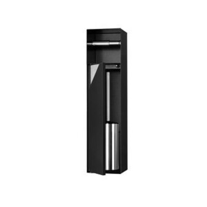 Looox special collection inbouw borstel / rolhouder betegelbaar zwart mat cl9-mz