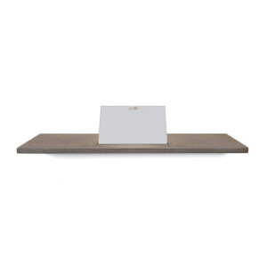 Looox Wood collection bath shelf 78cm met houder mat wit eiken mat wit wbshelf78mw